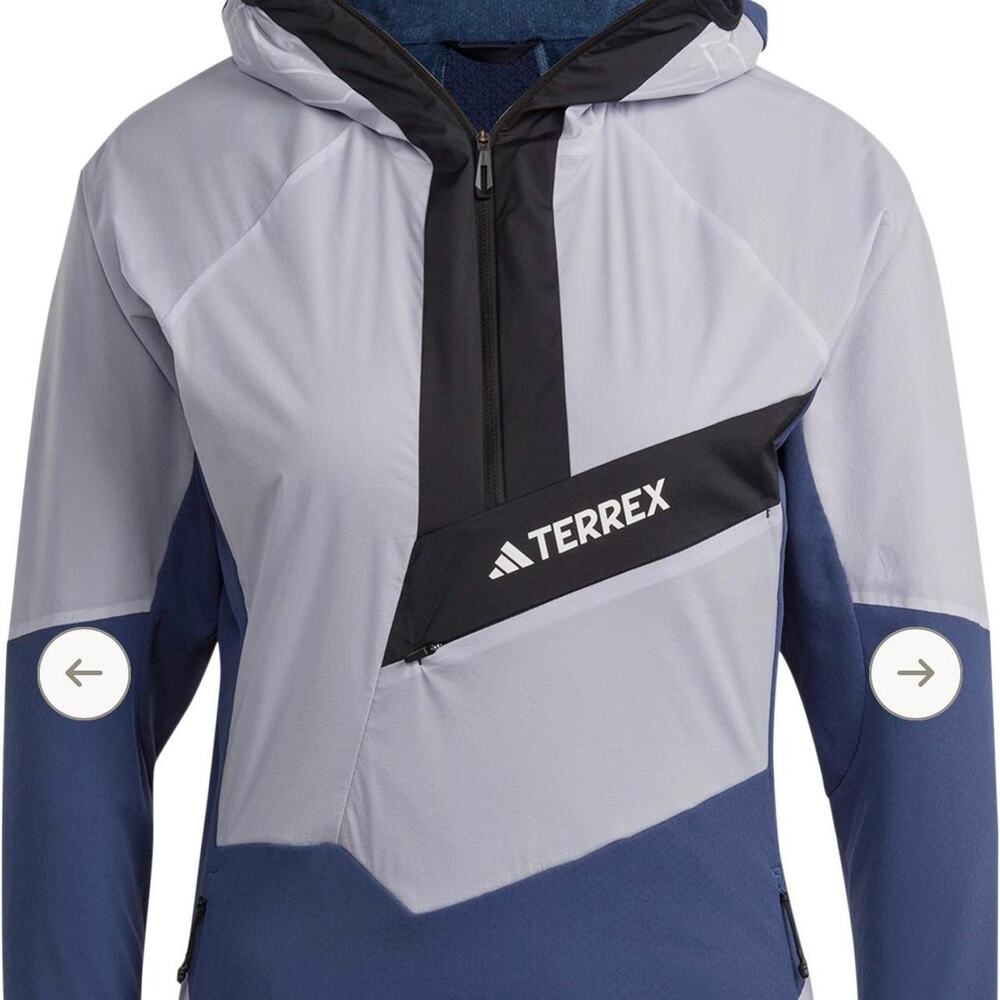 NWT Adidas techrock ultralight half zip hooded POLAR FLEECE SIZE LARGE